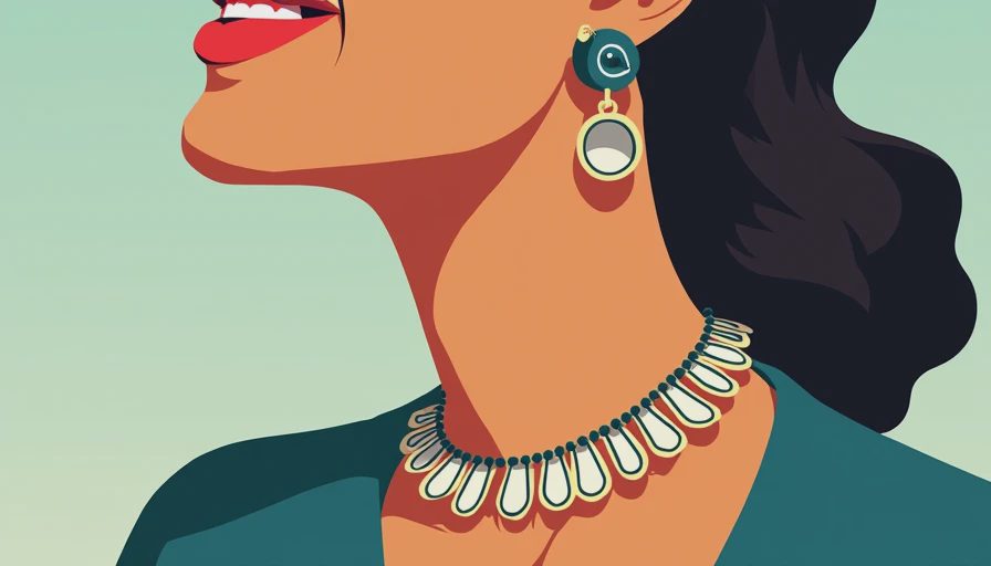 Visual context for statement necklace
