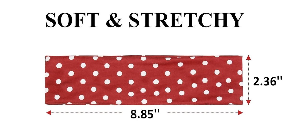 Soft and stretchy fabric measurements – 2.36" and 8.85" Product dimension diagram showing a soft, stretchy fabric accessory measured at 2.36 inches wide and 8.85 inches long, indicating a compact and flexible fit.