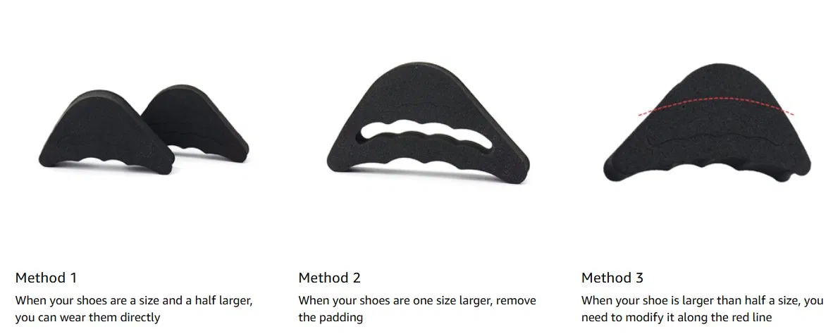 Methods for Using Foam Toe Fillers