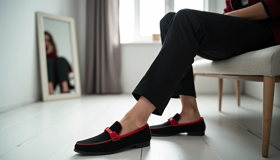 Illustration for how to style loafers