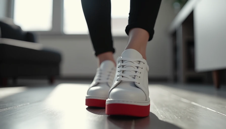 Visual context for platform sneakers