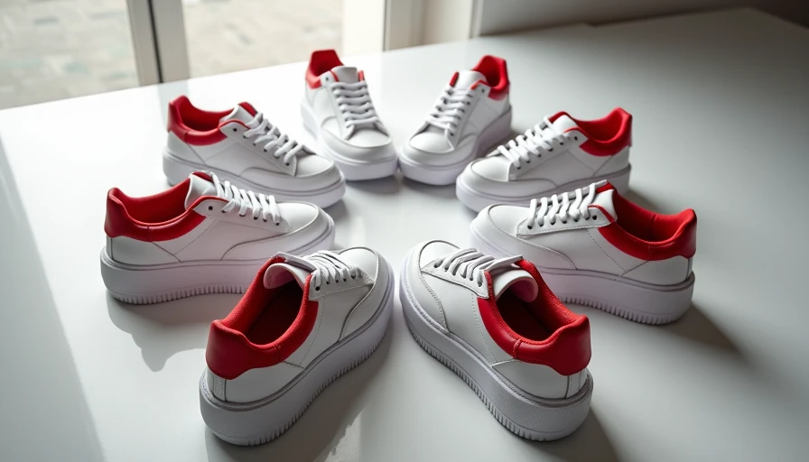 Illustration for platform sneakers