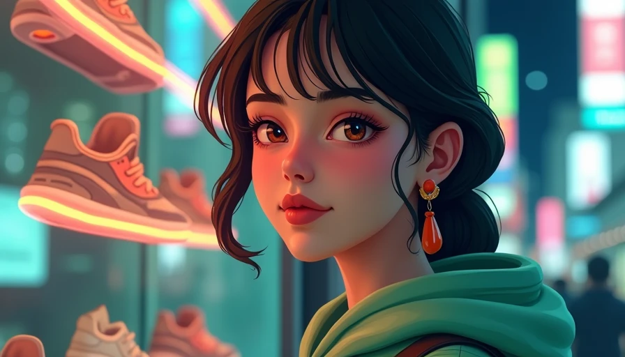 Illustration for trending women's sneakers