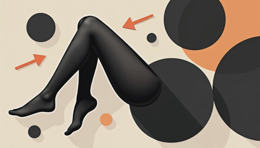 Visual context for black tights for women