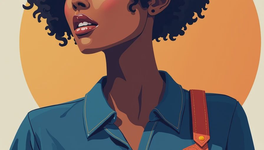 Illustration for belt bags for women