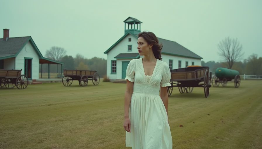 Visual context for white amish dress
