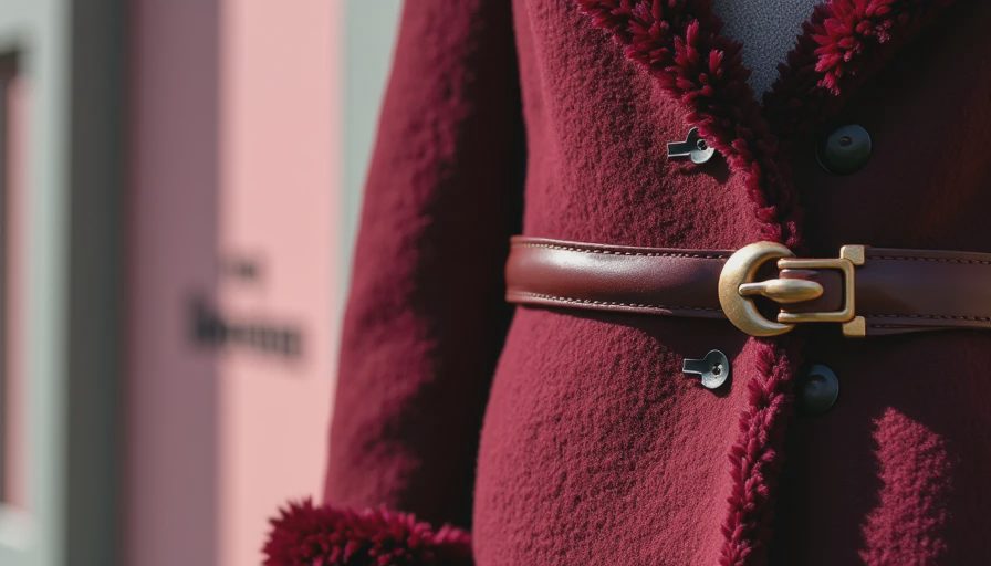 Visual context for dior shearling coat