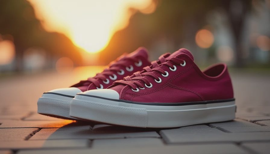 Visual context for barrel jeans and sneakers combo for summer